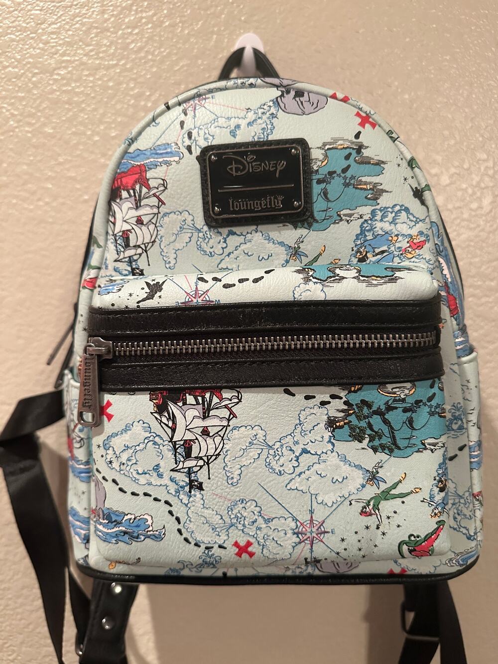 Loungefly Disney Peter Pan Map Mini Backpack - BoxLunch Exclusive Hook Pirates